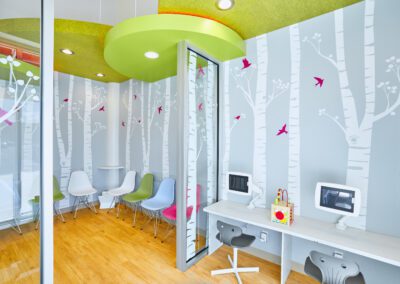 Waiting room from left front window